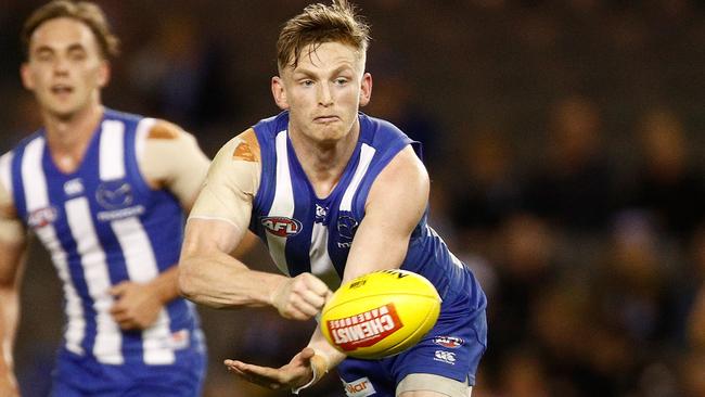 Jack Ziebell in action for North Melbourne.