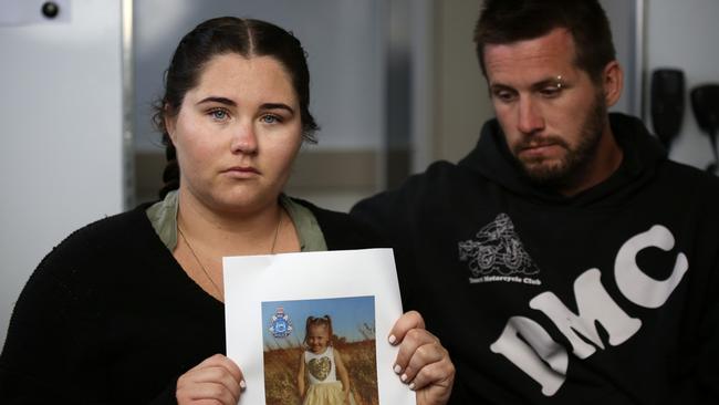 Cleo Smith’s mother Ellie Smith and her partner Jake Gliddon spoke about her disappearance, which was the highest profile case of kidnapping last year. Picture: Supplied by ABC News/James Carmody