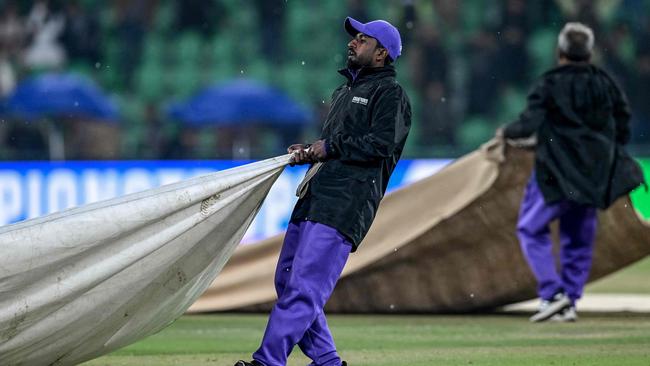 Rain has proved a problem at the Champions Trophy. Picture: Aamir Qureshi / AFP