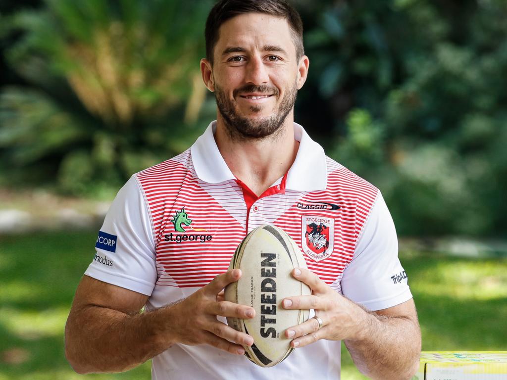 Ben Hunt has revealed how he faced sleepless nights before accepting the St George Illawarra captaincy from coach Anthony Griffin. Photo: Hanna Lassen/Getty Images.