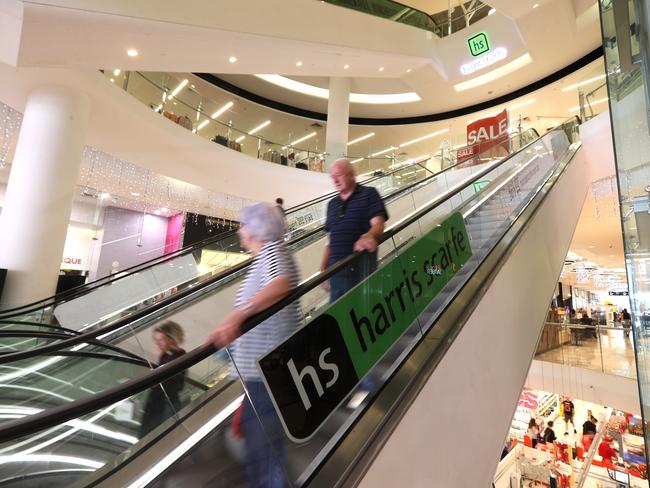 Harris Scarfes’s redevelopment at its Rundle Mall store removed its street entry and sent the entire store on the upper floors of Rundle Place. Picture: AAP / Kelly Barnes