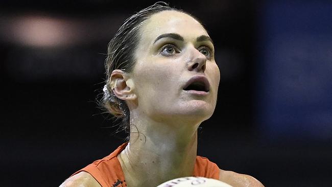 TOWNSVILLE, AUSTRALIA - FEBRUARY 21: Alice Kunek of the Fire attempts a free throw shot during the WNBL match between Townsville Fire and Southside Flyers at Townsville Entertainment Centre, on February 21, 2024, in Townsville, Australia. (Photo by Ian Hitchcock/Getty Images)