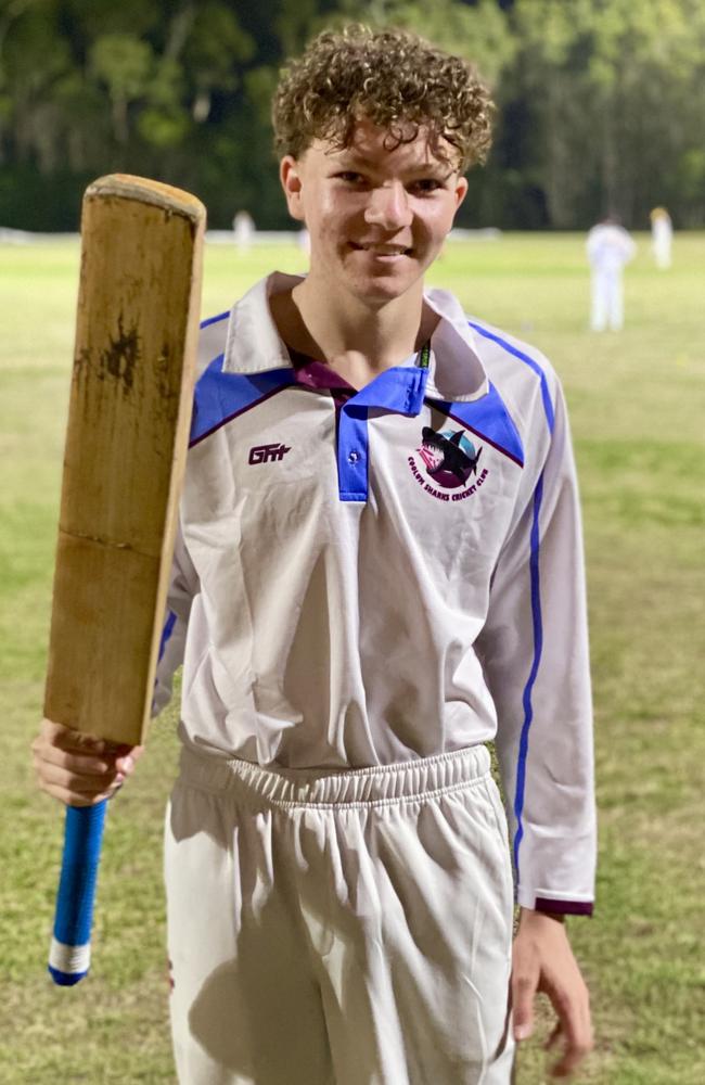 Coolum junior cricket Cooper Mitchell.