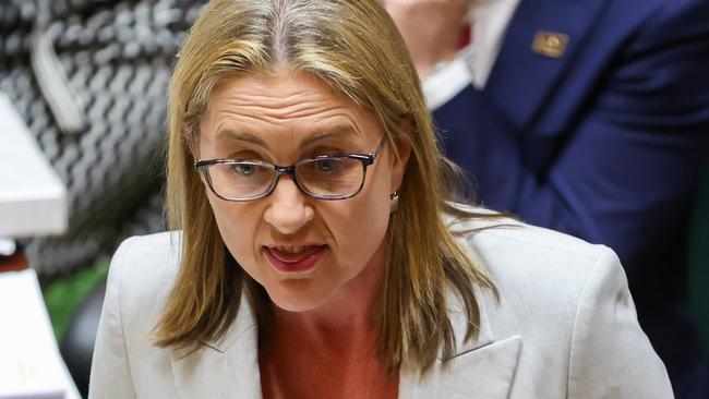 Victorian Premier Jacinta Allan addresses the floor during Question Time on October 03, 2023. Picture: Asanka Ratnayake/Getty Images