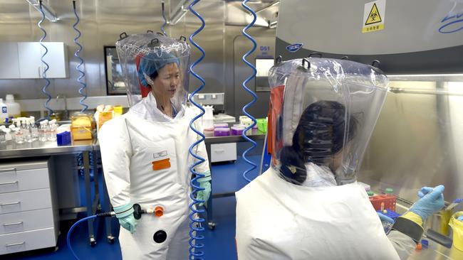 Virologists at the Wuhan Institute of Virology. Picture: Feature China/Barcroft Media via Getty Images