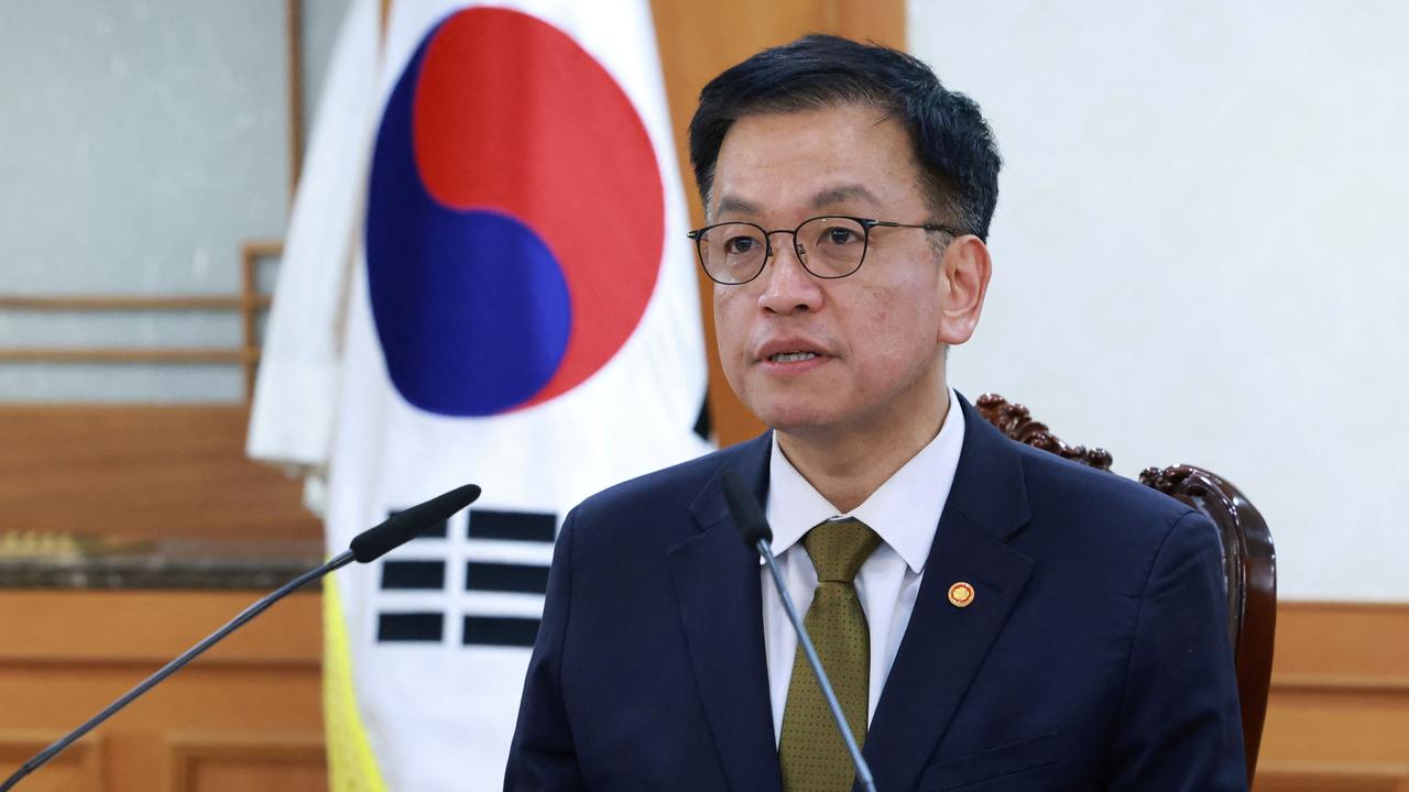 South Korea's finance minister Choi Sang-mok is now the acting president. Picture: Yonhap/AFP