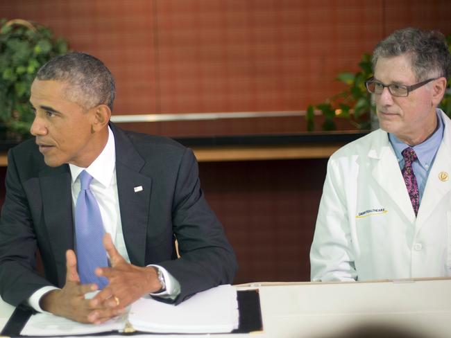 Obama has met with Emory University doctors and healthcare professionals at Centers for Disease Control and Prevention (CDC) in Atlanta today.