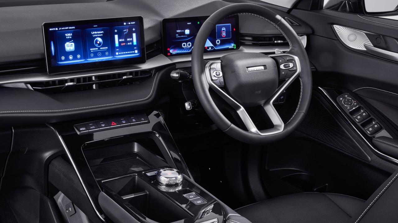 The interior is packed full of soft touch materials and tech features.