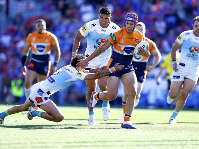 The Knights can win matches without Kalyn Ponga – but won’t play finals if he picks up a long term injury. Picture: NRL Photos