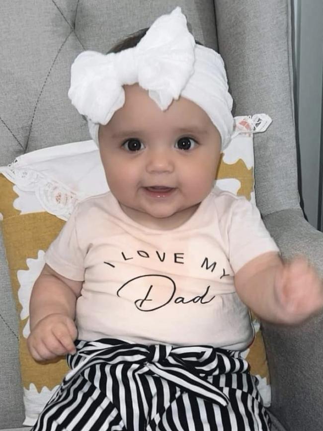 Aria-Lily Jablan-Claffey. Six months old. Boppy, happy, full of beans sweet girl.