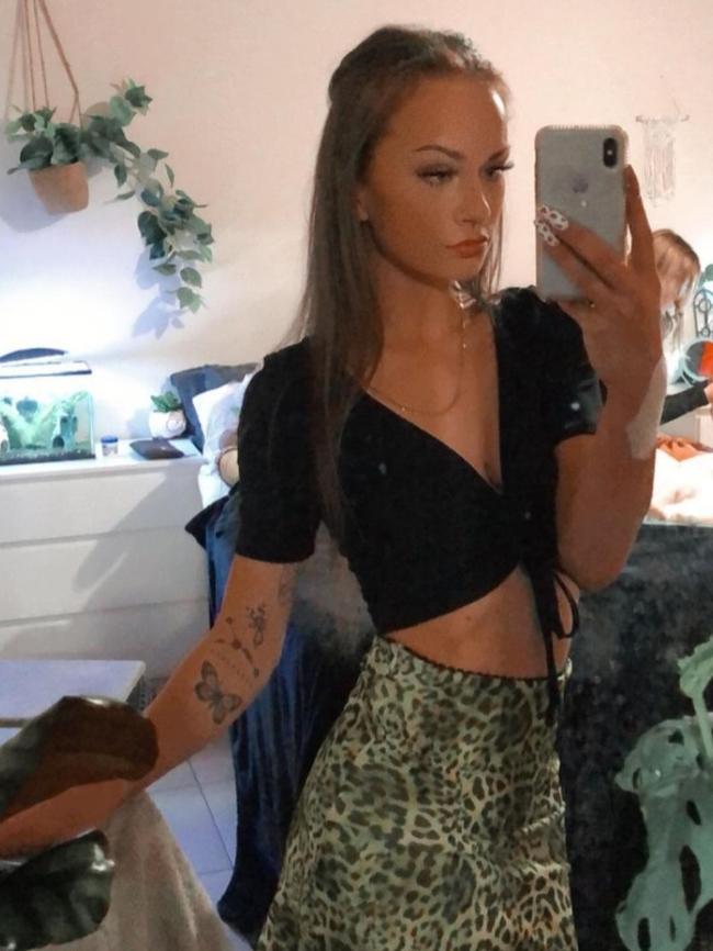 Caitlyn Kear was granted bail in the Adelaide Magistrates Court on Monday, charged with assaulting police. Picture: Instagram