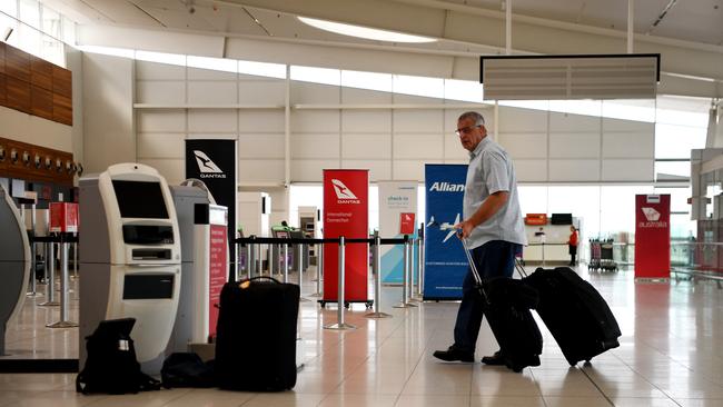 Anyone who flies interstate into Queensland without a permit or who isn’t a resident will be turned around at the gate at their own expense. Picture: Tracey Nearmy/Getty Images