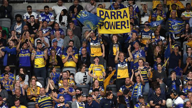 Eels fans turned out in style at Bankwest Stadium. Photo: Phil Hillyard