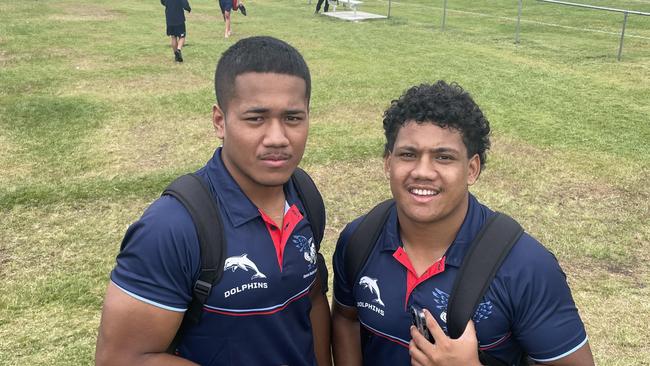 Loka Toia and John Fineanganofo of Redcliffe SHS.