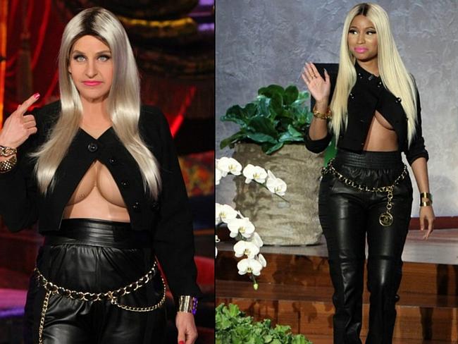 Ellen DeGeneres as Nicki Minaj. Picture: Supplied.