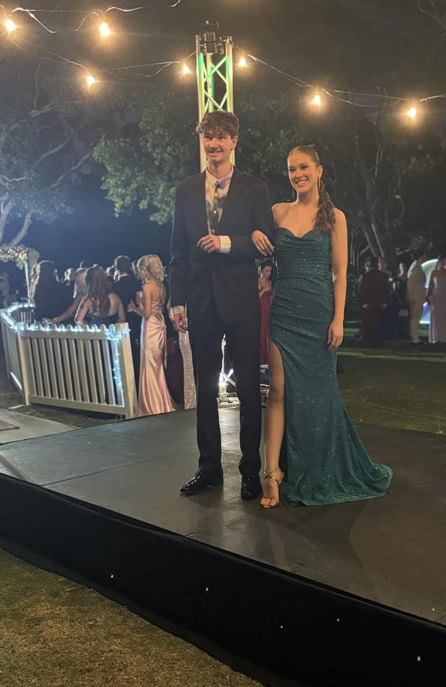 The students of Hervey Bay State High School enjoy their formal.