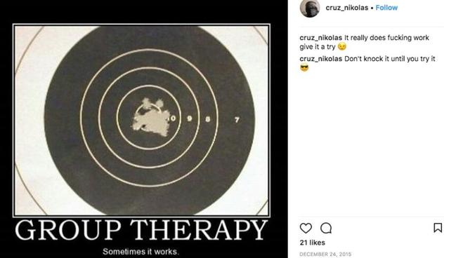 Cruz’s Instagram account gave a glimpse into his violent mind. Picture: Instagram/cruz_nikolas