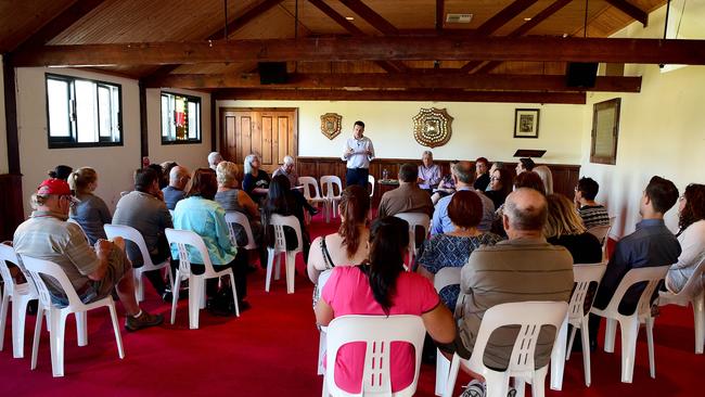 A public meeting was held about the TAFE SA crisis on Thursday night. Picture: Bianca De Marchi