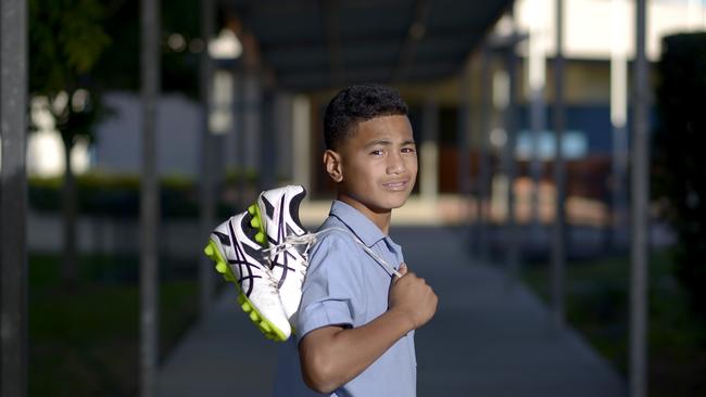 Rob Toia as a junior – Bounty Boulevard State School student, Robert Toia 11. picture: Bradley Cooper