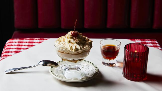 Connie’s tirami-sundae is an adults-only treat. Picture: Parker Blain