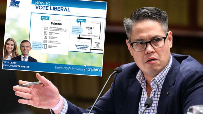 Nationals MP Wes Fang is furious over the Liberals preferencing the Greens in seats including Balmain. Pictures: News Corp/Supplied