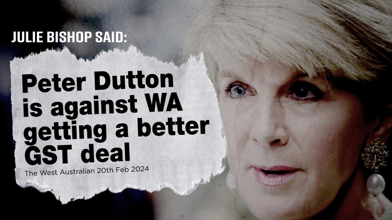 The online ad began running from Sunday, and uses quotes from former senior Liberal ministers like Julie Bishop. Picture: Australian Labor Party