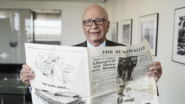 Rupert Murdoch in Los Angeles. Picture: Rainer Hosch