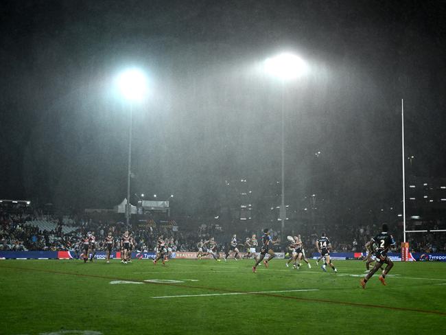 A wild brawl marred the Tigers v Rabbitohs game. Picture: NRL Photos