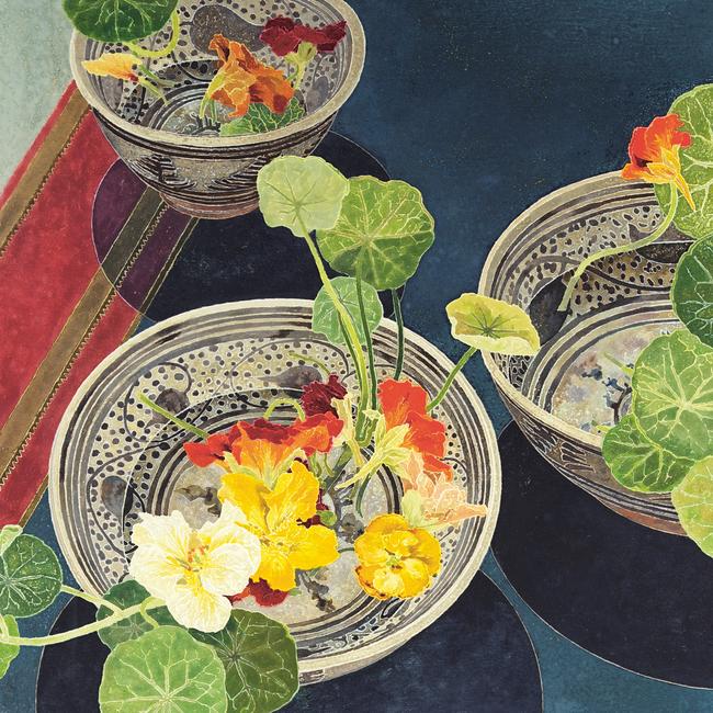 Cressida Campbell, Nasturtiums, 2002, Art Gallery of New South Wales, Gift of Margaret Olley 2006, image courtesy the Art Gallery of New South Wales © Cressida Campbell