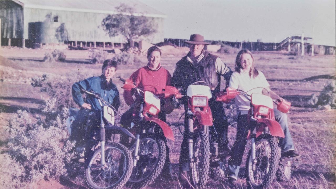 Sonya Irwin with her husband James and children Syke and Jamo. Picture: Supplied.