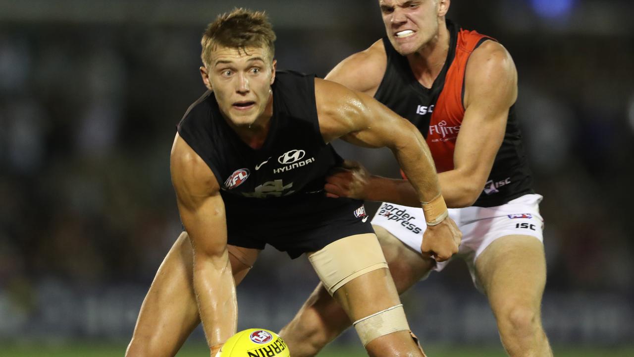 Patrick Cripps ability to stand up in tackles and still dispose of the ball cleanly helps his SuperCoach score tick over