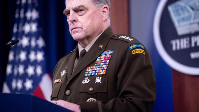 General Mark Milley, Chairman of the Joint Chiefs of Staff. Picture: Saul Loeb/AFP 