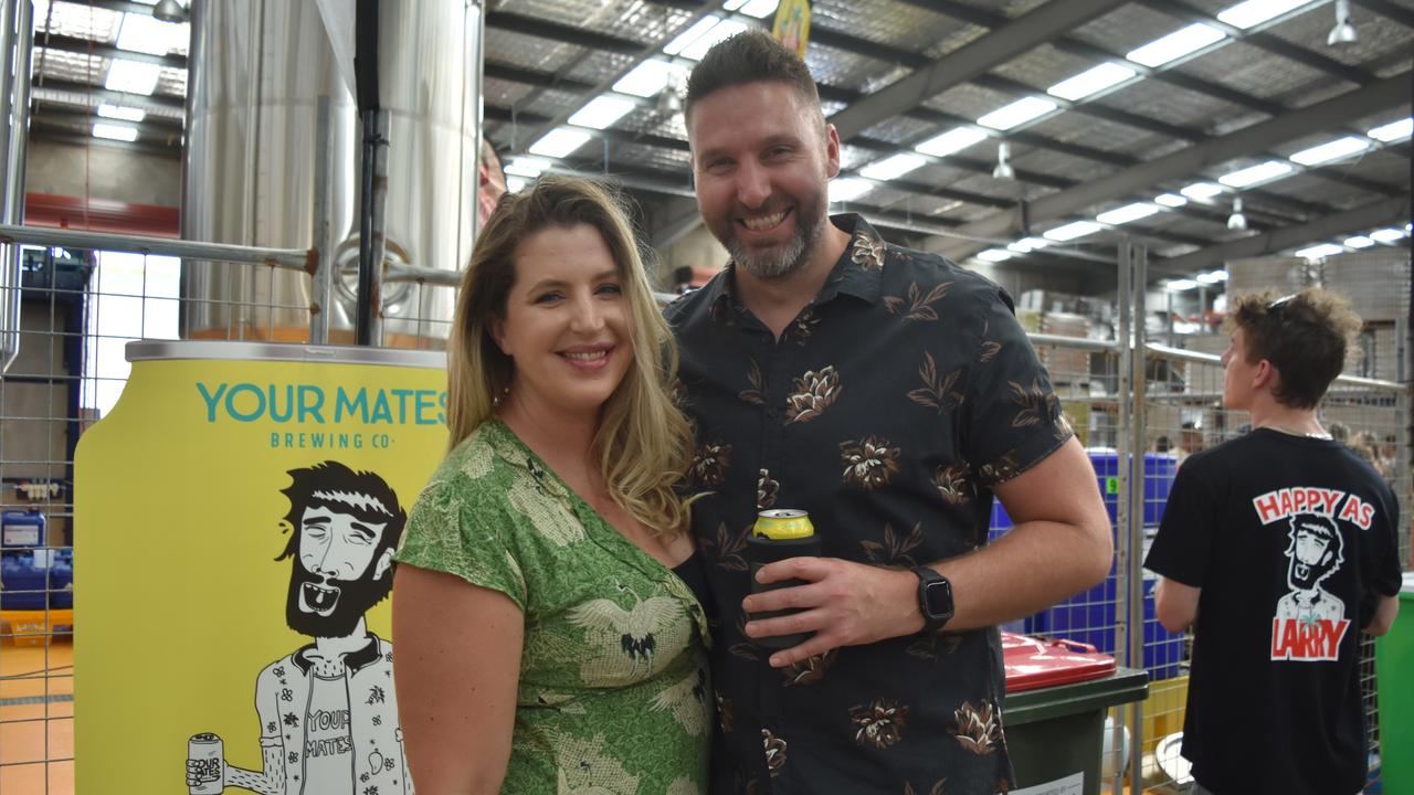 Bindy and Sean Little at Your Mates Beer Day Out in Warana on December 10, 2022. Picture: Sam Turner