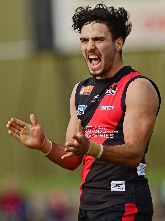 Izak Rankine in action for West Adelaide. Picture: Tom Huntley