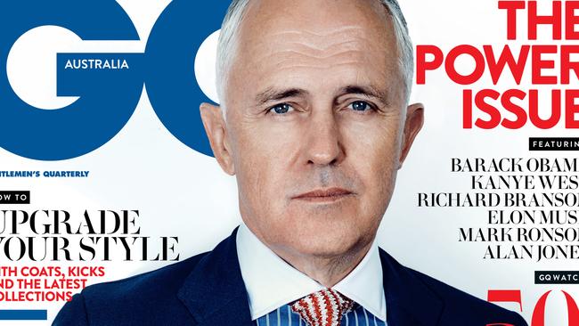 GQ Australia (on sale Monday 20 April) featuring Malcolm Turnbull on the cover.