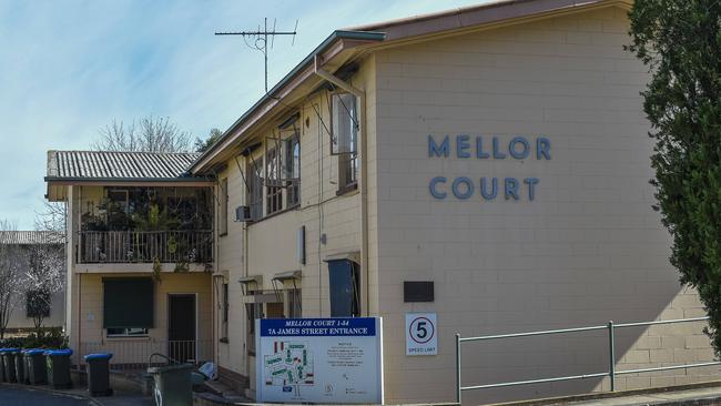 The Mellor Court Housing SA complex in Gilberton has long been a cause of concern for residentrs who fear for their safety. Picture: AAP/Roy VanDerVegt