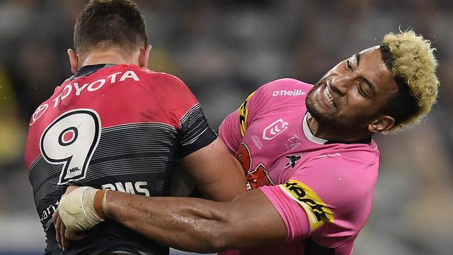 Penrith powerhouse Viliame Kikau is one small slip-up away from a possible suspension.