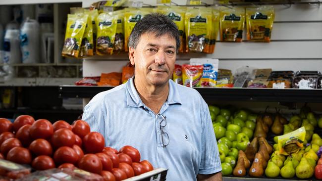 George Kokoris of Kirribilli Deli is less certain about his future. Picture: Julian Andrews