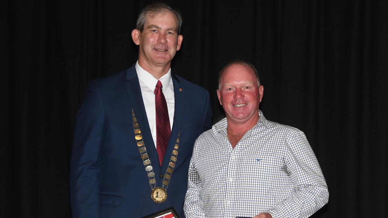 Gympie Regional Council Mayor Mick Curran announced the winners of the 2020 Australia Day Awards in front of a packed crowd at the Civic Centre.- Sports administration award of the year 2020 Shane Gill