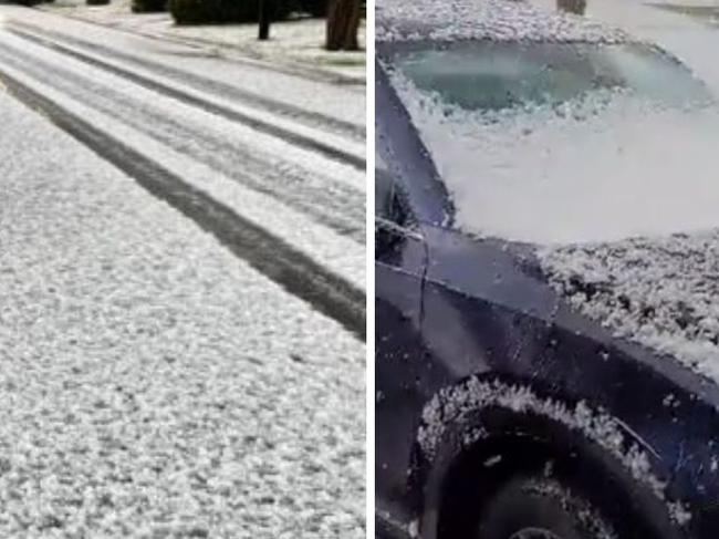 Freak storm hits Melbourne's north