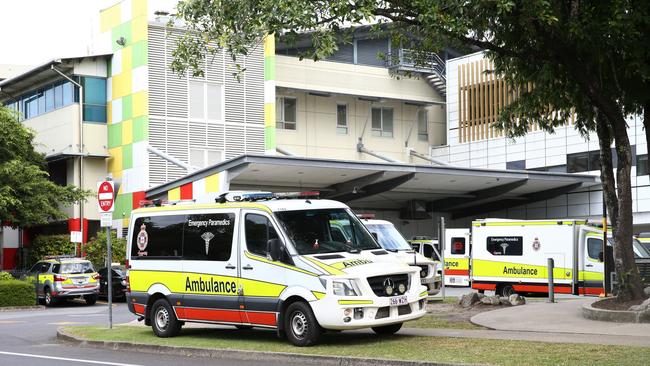 Ramping out the front of the Cairns Hospital emergency department. Picture: Peter Carruthers