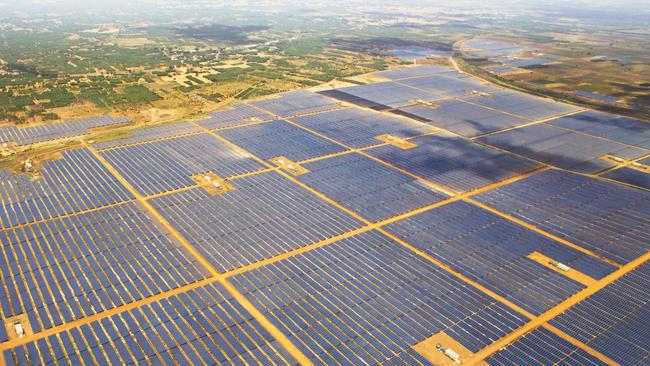 WORLD’S BIGGEST: Adani's 650MW, 10 sq km solar farm in the southern Indian state of Tamil Nadu.