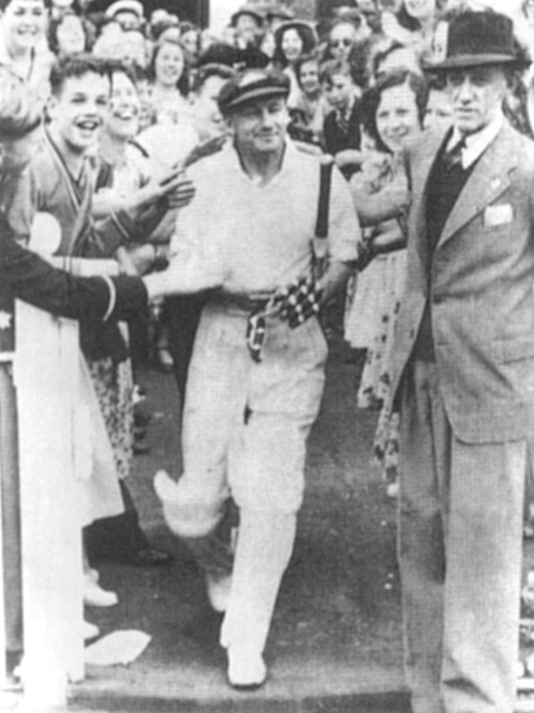 Don Bradman &amp; Fans Picture: Supplied