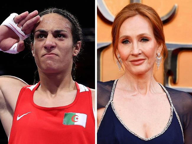 Imane Khelif and JK Rowling.