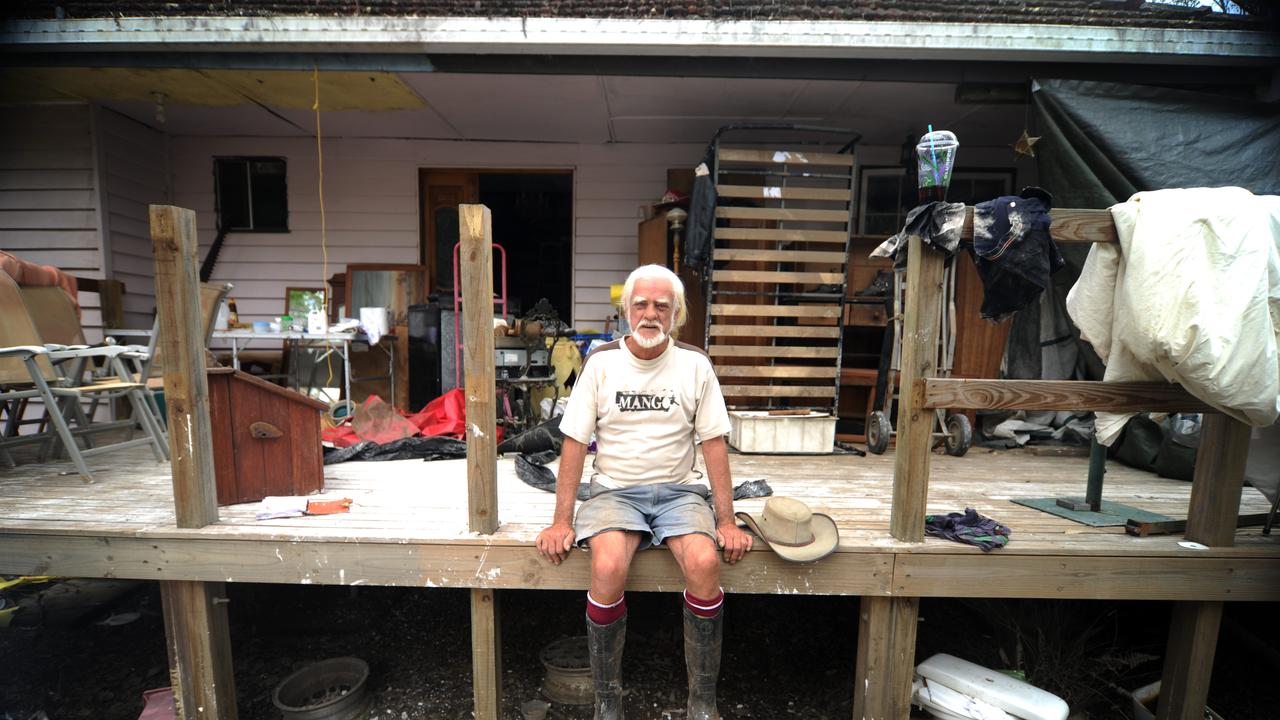 Roger Wilton had his house completely inundated but was inundated with people helping him clean up.