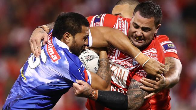 The mid-season Pacific Test between Tonga and Samoa was a popular fixture on the rugby league calendar. Picture: Brendon Thorne/Getty Images