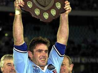 GLORY DAYS: Remember this Maroons? Origin III in 2000, the Blues spanked you lot 56-16. Enjoy the glory while it lasts, it fades fast. Picture: DEAN LEWINS-AAP