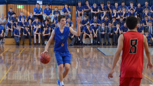 Churchie guard Aiden Summerfield in 2019.