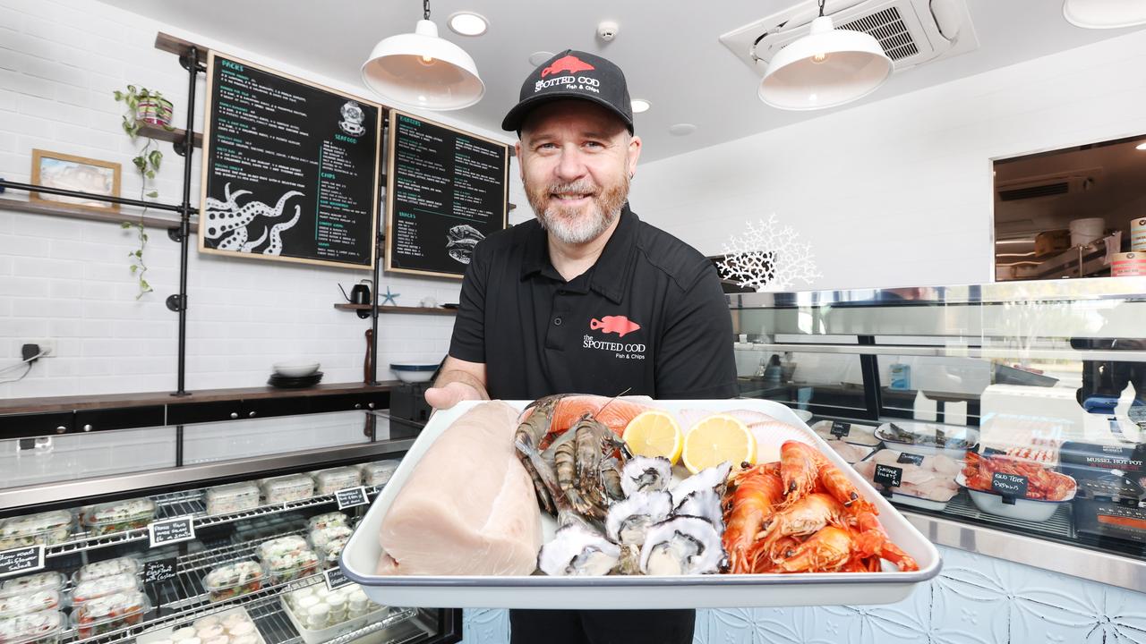 Doug McGarry at his new Spotted Cod eatery at Everton Plaza. Picture: Tara Croser.