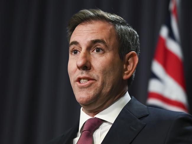 CANBERRA, Australia - NewsWire Photos - October 28, 2024: Federal Treasurer Jim Chalmers holds a press conference at Parliament House in Canberra. Picture: NewsWire / Martin Ollman